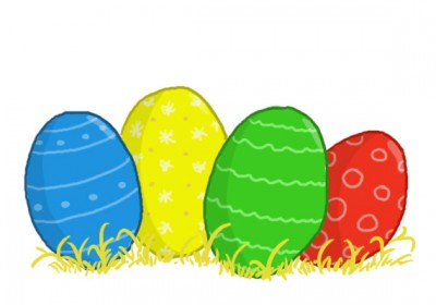 Belles cartes de Pâques à imprimer avec des images d’oeufs de Pâques 